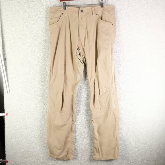 Kuhl Pants Mens 36X34 Beige Radik Straight Classic Lightweight Hiking Outdoor - Picture 1 of 12
